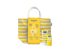 Borsa Mare in omaggio + Stick solare SPF50 + Latte solare 100ml SPF50+ - Mustela Italia