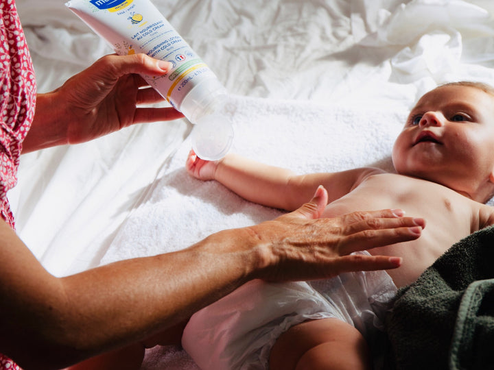 Prodotti Mustela per la pelle secca di neonati e bambini - Mustela
