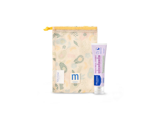 Pochette cotone avocado + Pasta per il cambio 100ml - Mustela Italia - 1