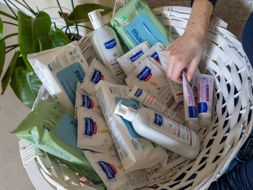 Cesto «Igiene & Cambio» - Azzurro - Mustela Italia - 1