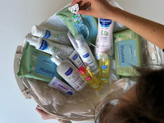 Cesto «Gli essenziali con portaciuccio» Avorio  - Premio MyMustela - Mustela Italia