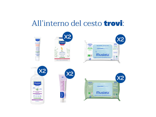 Cesto «Igiene & Cambio» - Azzurro - Mustela Italia - 2