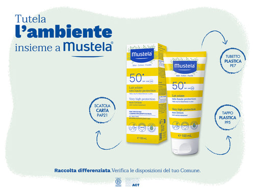 Latte solare SPF 50+ protezione molto alta - 100ml - Mustela Italia - 5