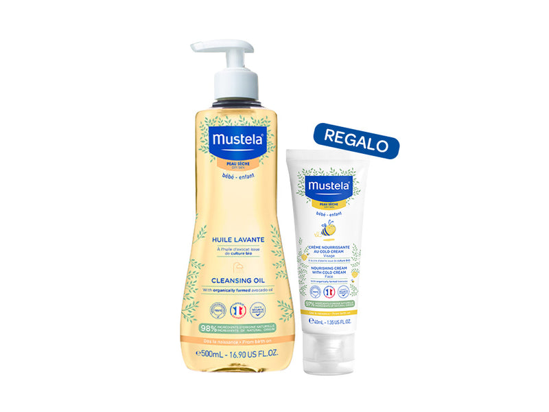 Olio bagno + Crema viso nutriente cold cream in omaggio