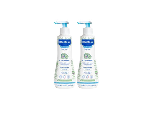 x2 Hydra bébé latte corpo 300ml - Mustela Italia - 1