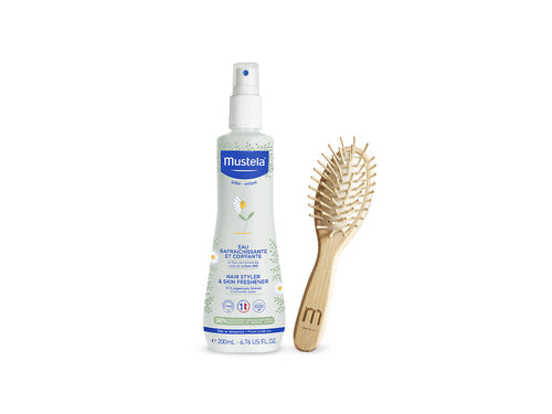 Acqua rinfrescante + Spazzola ovale capelli - Mustela Italia - 1