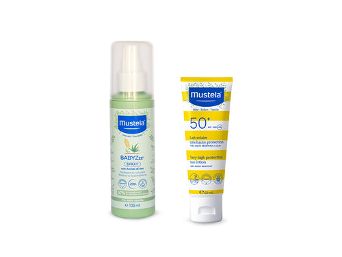 BABYZzz Amido di riso Spray + Latte solare 40ml protezione SPF 50+ - Mustela Italia - 1