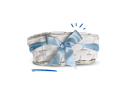 Cesto con fiocco nascita azzurro in omaggio - Mustela Italia - 5
