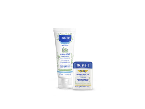 Hydra bébé crema viso + Stick nutriente alla cold cream - Mustela Italia - 1