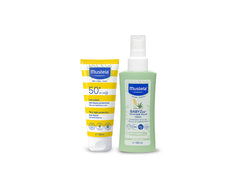 Latte solare SPF 50+ protezione molto alta - 100ml + BABYZzz  Talco di riso spray - Mustela Italia