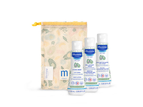 Trousse in cotone + 3 prodotti da 100ml - Mustela Italia - 1