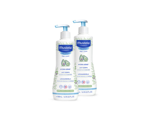 x2 Hydra bébé latte corpo 500ml - Mustela Italia - 1