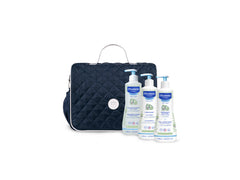 Borsa zaino + Detergente delicato 500ml + Hydra bébé 500ml + Fluido detergente 500ml - Mustela Italia