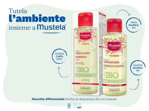 Olio smagliature certificato bio - Mustela Italia - 5